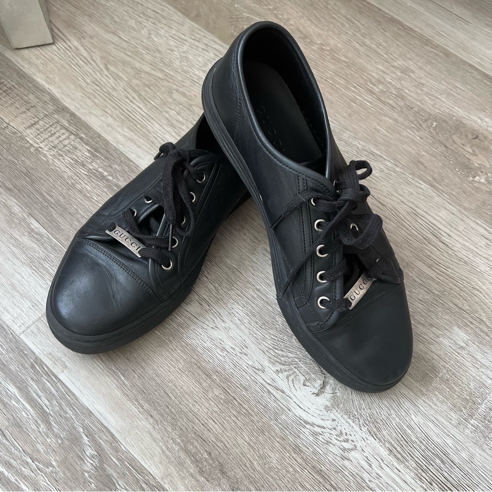 Gucci classic leather low top sneakers - Picture 12 of 16